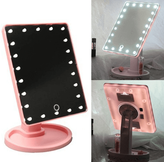 Espejo Portátil Touch con 16 Led
