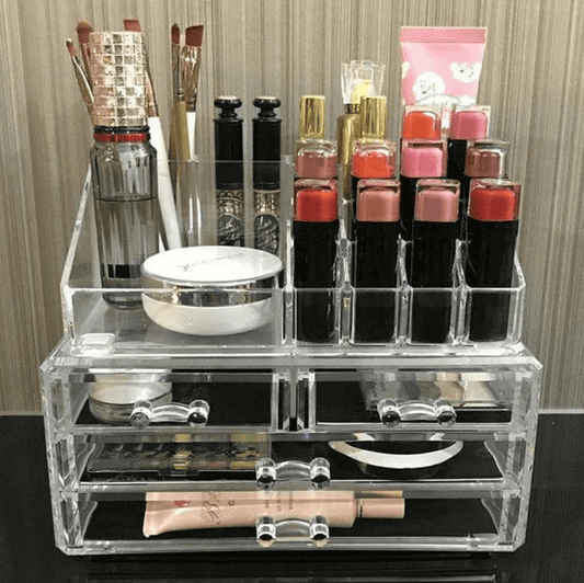 Caja Organizadora de Maquillaje con Espejo