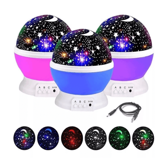 Lámpara Proyector Estrellas y Luna