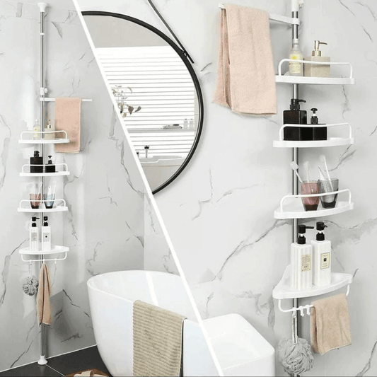 Esquinero Organizador de Baño 4 Niveles