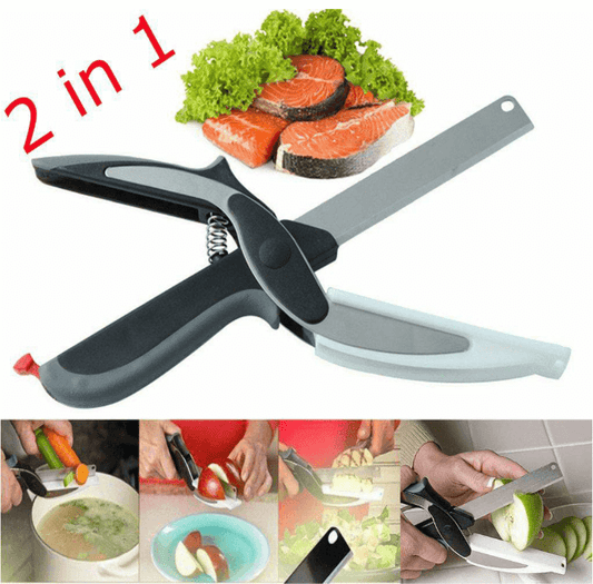 Cuchillo Tijera 2 en 1 para Cocina