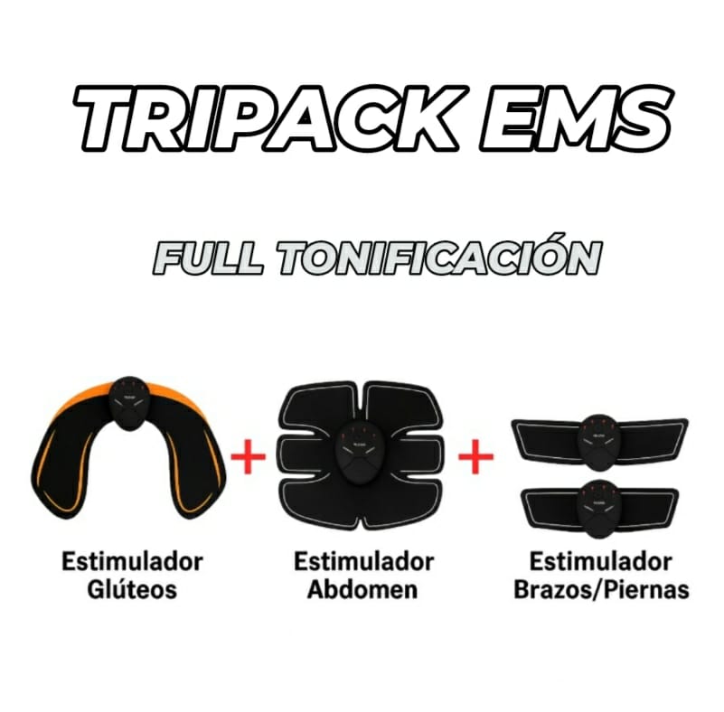 Pack Electroestimulador de Abdomen + Brazos/Piernas
